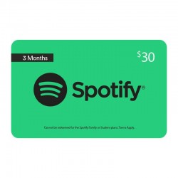 Spotify Premium 3 Month Subscription $30 Gift Card - Email Delivery